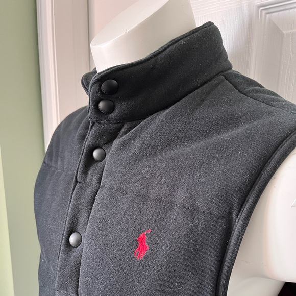 Vintage Polo Ralph Lauren Quilted Snap Button Vest Size Medium - Picture 3 of 11